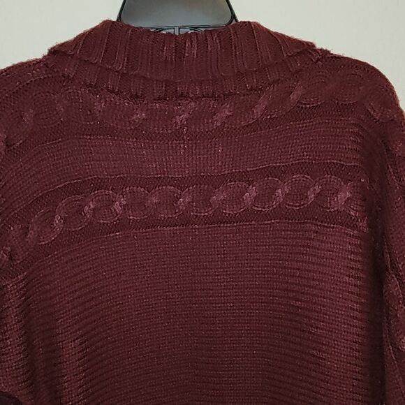 B. MOSS Cardigan Open Sweater Deep Purple - Picture 5 of 5